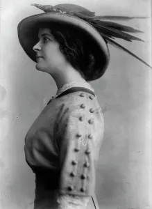 Feather Hat Prints: Edith Lyle, 1910. Creator: Bain News Service