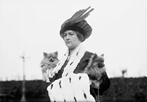 Pets Prints: Edith Stone & Tuxedo Marvel, between c1910 and c1915. Creator: Bain News Service