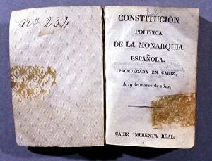 Images Dated 5th April 2014: Edition of the Constitution of the Spanish Monarchy, enacted in 1812