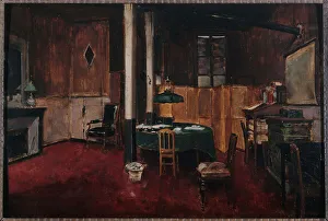 Jean Beraud Prints: Editorial hall at Journal des Debats, 1889. Creator: Jean Beraud