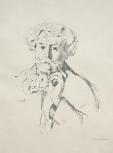 1872 1945 Prints: Edmond de Goncourt, 1897. Creator: William Rothenstein (British, 1872-1945)