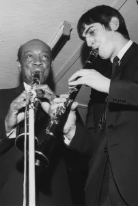 Alan Prints: Edmond Hall, Andy Cooper and Alan Elsdon Band, 1966. Creator: Brian Foskett