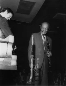 Bandleader Gallery: Edmond Hall, Mick Gilligan and the Alan Elsdon Band, 1966. Creator: Brian Foskett