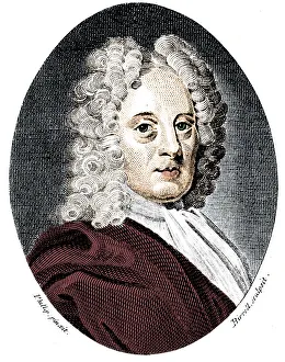 Images Dated 23rd January 2017: Edmond Halley, English astronomer and mathematician, c1720 (1794). Artist: A Birrell