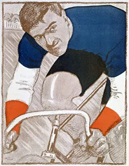 Images Dated 21st March 2007: Edmond Jacquelin, French cycling champion, 1902
