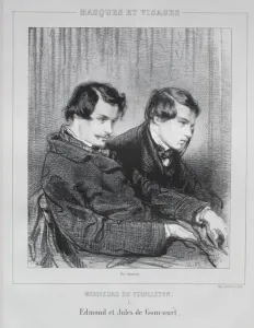 Edmond and Jules de Goncourt, 1853. Creator: Paul Gavarni (French, 1804-1866)