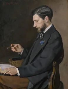 Edmond Maitre, 1869. Creator: Frederic Bazille