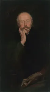 Thoughtful Prints: Edmond Picard, 1900. Creators: Auguste Leveque, Edmond Picard