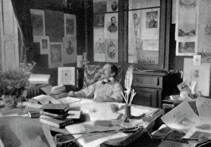 Edmond Rostand, French poet and dramatist, 1908. Artist: Unknown Edmond Rostand, French poet and dramatist, 1908. Artist: Unknown