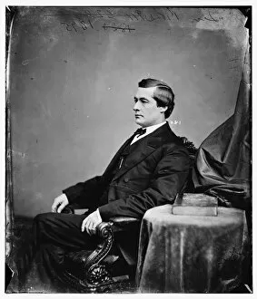 Major Gallery: Edmund G. Ross of Kansas, between 1860 and 1875. Creator: Unknown