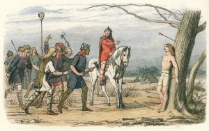Edmund, King of East Anglia, killed by the Danes, 9th Century (1864) Edmund, King of East Anglia, killed by the Danes, 9th Century (1864)