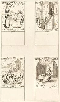 Presentation Gallery: Edmund, King of England, Martyr; Presentation of the Virgin; St. Columba; St. Cecil