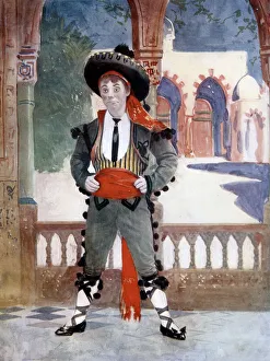 Sombrero Prints: Edmund Payne in The Toreador, c1902. Artist: Ellis & Walery