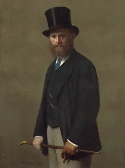 Walking Stick Collection: Edouard Manet, 1867. Creator: Henri Fantin-Latour