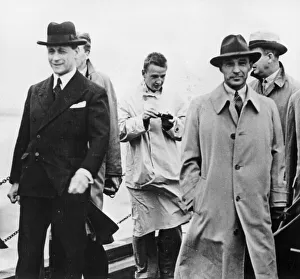 Motor Industry Prints: Edsel Ford visiting Ford Dagenham, Essex, 1930s