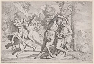 Lyre Gallery: The education of Achilles, 1650-55. Creator: Giovanni Cesare Testa