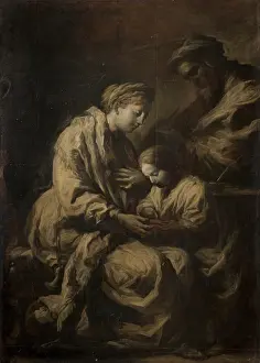 Joachim Prints: The Education of the Virgin, 1701-1800. Creator: Alessandro Gherardini