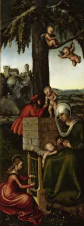 The Education of the Virgin Mary. Altarpiece of the Virgin (right wing), 1510-1515