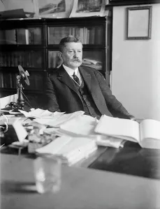 Commissioner Prints: Edward B. Moore, Commissioner of Patents - At Desk