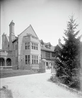 William H Prints: Edward C. Walker residence, entrance to court
