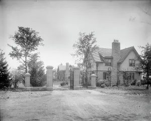 Gatehouse Prints: Edward C. Walker residence, gate & lodge