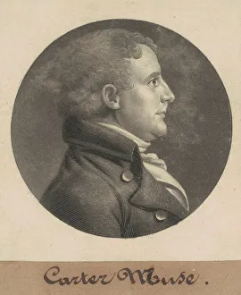 Plantation Owner Prints: Edward Carter, 1805. Creator: Charles Balthazar Julien Fevret de Saint-Memin