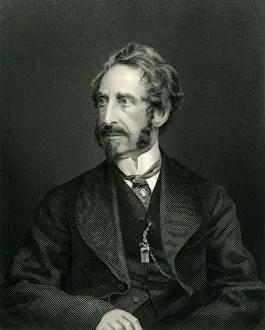 Whig Prints: Edward G. E. L. Bulwer-Lytton, Lord Lytton, (1850), c1884. Creator: Unknown