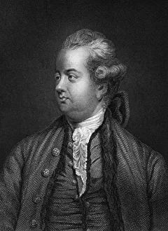 Gibbon Prints: Edward Gibbon, British historian, 19th century