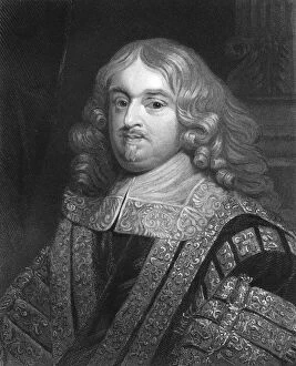 Chancellor Of The Exchequer Collection: Edward Hyde, 1st Earl of Clarendon, 17th century English statesman, (1836). Artist: CE Wagstaff