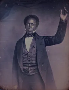 Daguerreotype Prints: Edward J. Roye, three-quarter length portrait