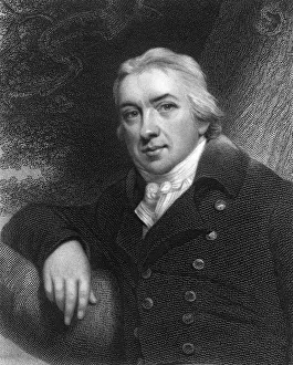 Smallpox Prints: Edward Jenner, English physician, 1837