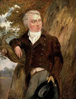 Looking Sideways Prints: Edward Jenner, with a view of Berkeley, Glos. Creator: John Raphael Smith