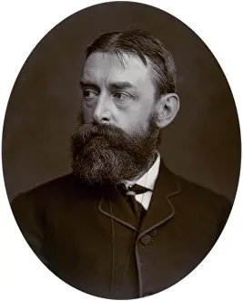 Woodburytype Prints: Edward John Poynter, President of the Royal Academy, 1880. Creator: Lock & Whitfield