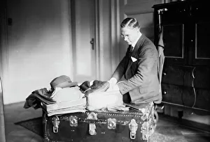 Suitcase Prints: Edward Johnson, between c1915 and c1920. Creator: Bain News Service