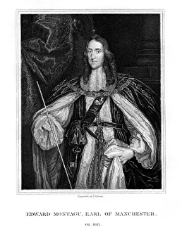 Edward Montagu Gallery: Edward Montagu, 2nd Earl of Manchester, English soldier, (1828).Artist: TA Dean
