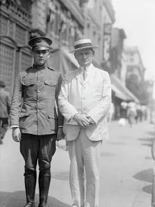 Edward Nash Hurley with Son, 1917. Creator: Harris & Ewing. Edward Nash Hurley with Son, 1917. Creator: Harris & Ewing