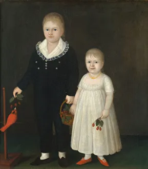Johnston Prints: Edward and Sarah Rutter, ca. 1805. Creator: Joshua Johnson