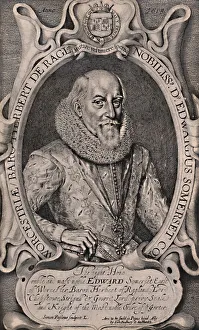 Simon De Passe Collection: Edward Somerset, 4th Earl of Worcester, English courtier, c1618 (1894). Artist: Simon de Passe