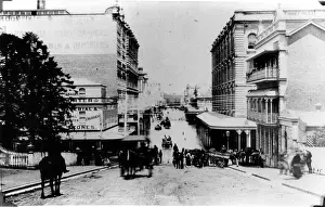 British Colony Prints: Edward Street in Brisbane, 1893. Creator: Unknown