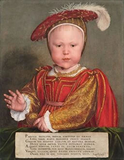 Sceptre Gallery: Edward VI as a Child, probably 1538. Creator: Hans Holbein the Younger