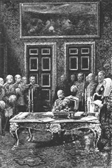 Edward VII Performing his First Act of State...January 24, 1901. Creator: Unknown Edward VII Performing his First Act of State...January 24, 1901. Creator: Unknown