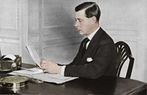 Edward VIII working in his office at St. Jamess Palace, London, 1936 Edward VIII working in his office at St. Jamess Palace, London, 1936
