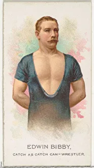 Hands Behind Back Gallery: Edwin Bibby, Wrestler, from Worlds Champions, Series 2 (N29) for Allen &