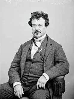 Mustache Gallery: Edwin Forrest, between 1855 and 1865. Creator: Unknown