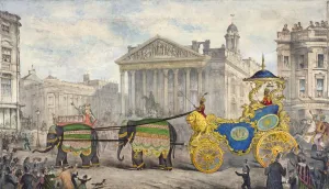 Edwin Prints: Edwin Hughes passing the Royal Exchange, City of London, 1847