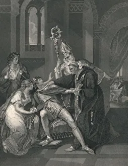 Edwy and Elgiva, (mid 19th century). Creator: J Rogers