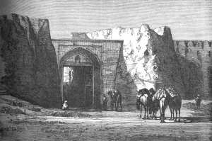 Anglo Afghan War Gallery: Eedgah, or North Gate, Candahar, c1880