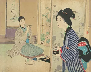 Mizuno Kumajiro Prints: The Eel Master (Unagi danna), illustration from Bugei Kurabu (Literary Club)