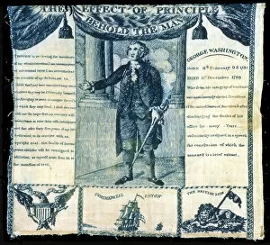 The Effect of Principle, Behold the Man (Handkerchief), United States, c. 1806