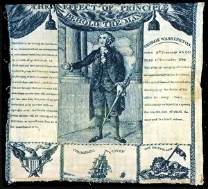 The Effect of Principle, Behold the Man (Handkerchief), United States, c. 1806 The Effect of Principle, Behold the Man (Handkerchief), United States, c. 1806